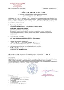 zaswiadczenie nr 16K16 ver2 - Naftor Sp. z o.o.